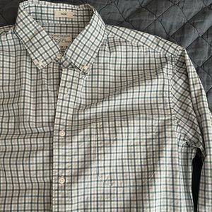 J. Crew Blue & White Checkered Shirt